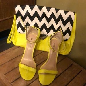 Call it spring size 6.5 heels with matching bag.